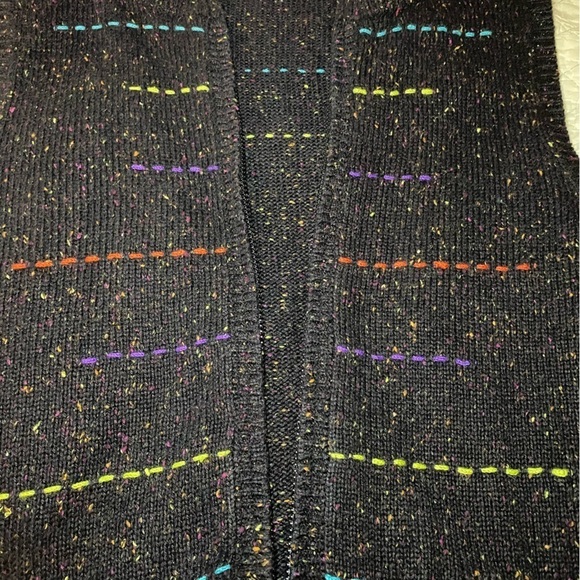 Coldwater Creek vest with front zipper. Size XL. Black, with accents o… - Picture 4 of 6